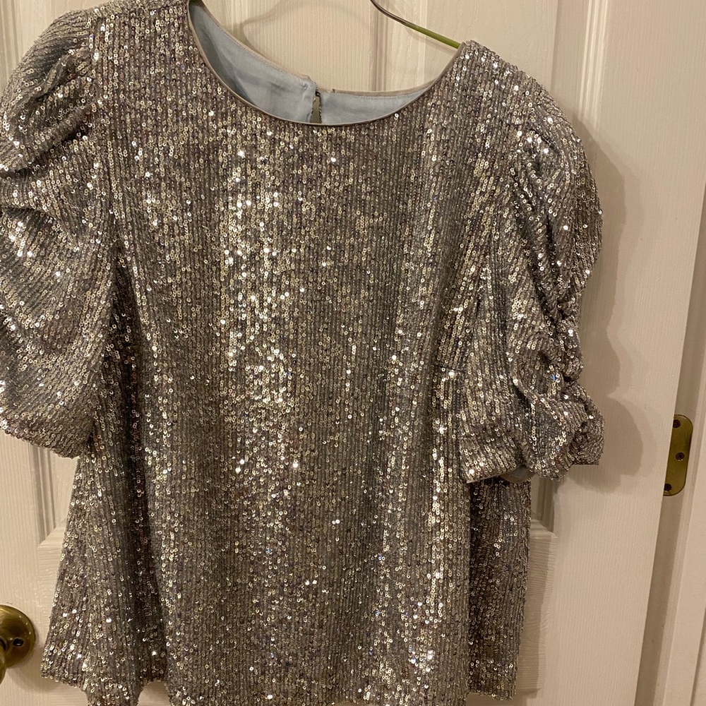 Anthropologie, Sequin Top, Size 14, Never Worn